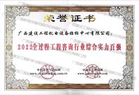 2022全過程工程咨詢行業(yè)綜合實力百強